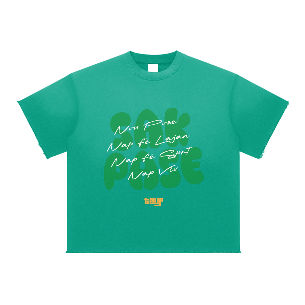 Sun Fade Raw Edge T-Shirt