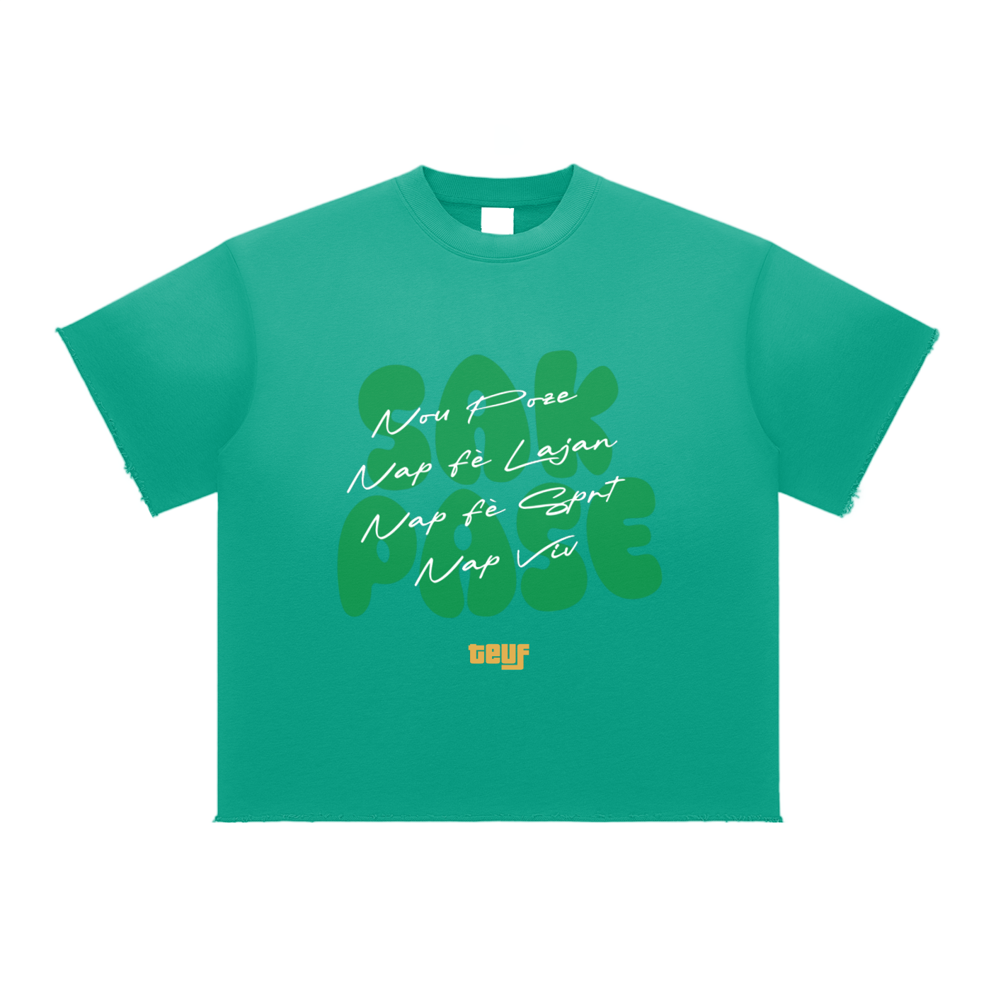 Sun Fade Raw Edge T-Shirt