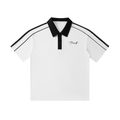 Contrast Collar Short-Sleeve Polo Shirt
