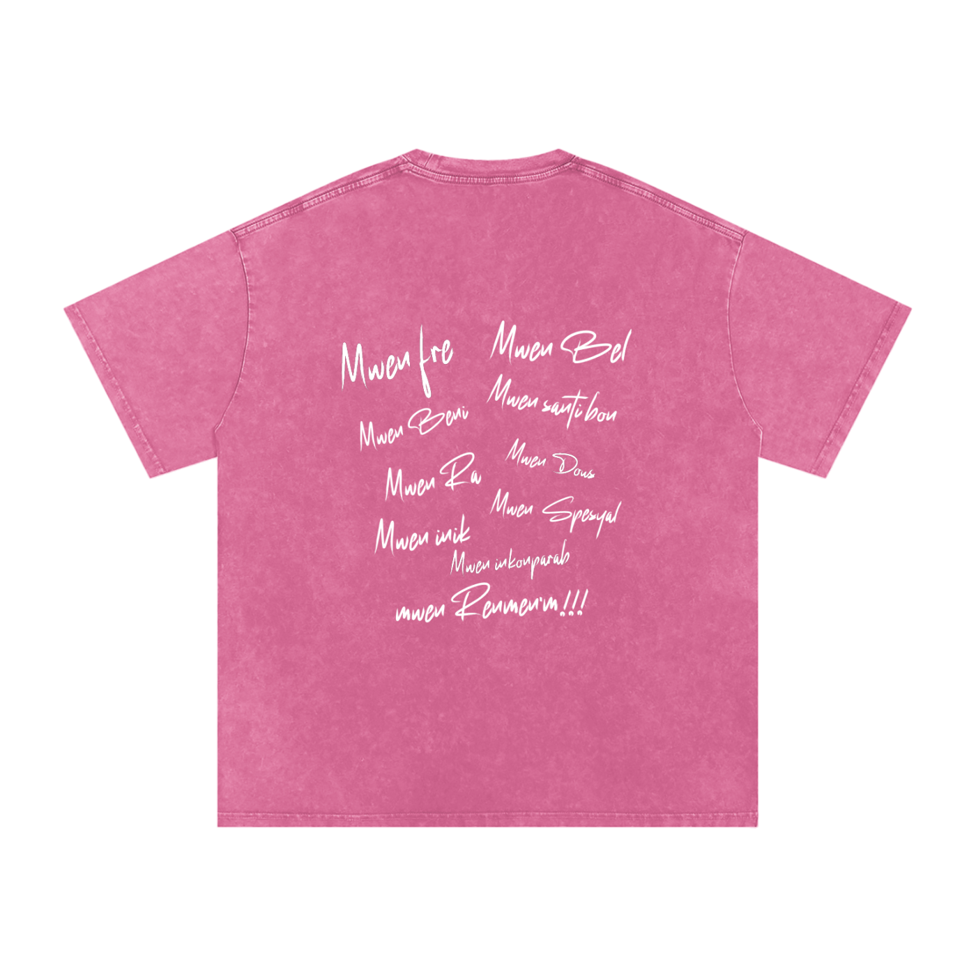 Snow Washed Oversized Cotton T-Shirt