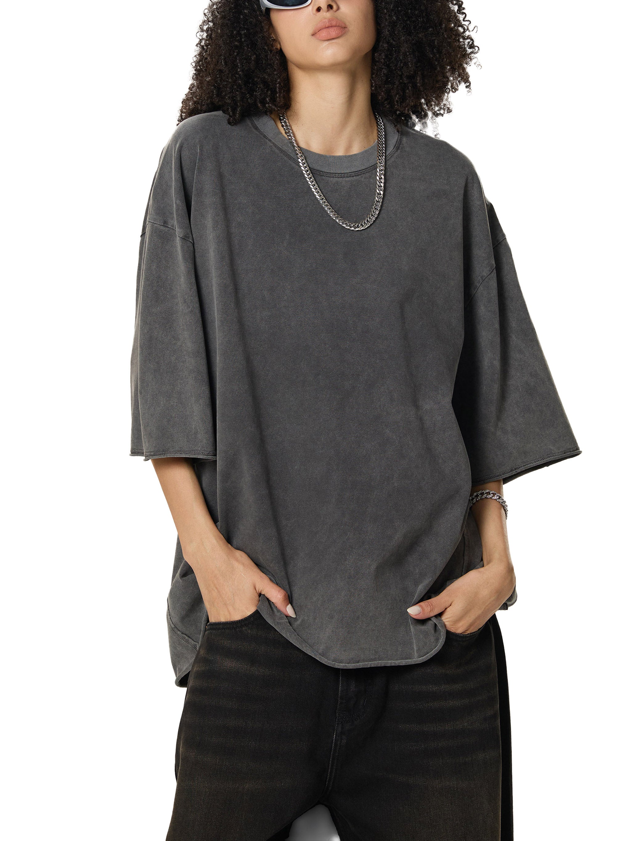 Oversized Vertical Stripe Boxy Shirt