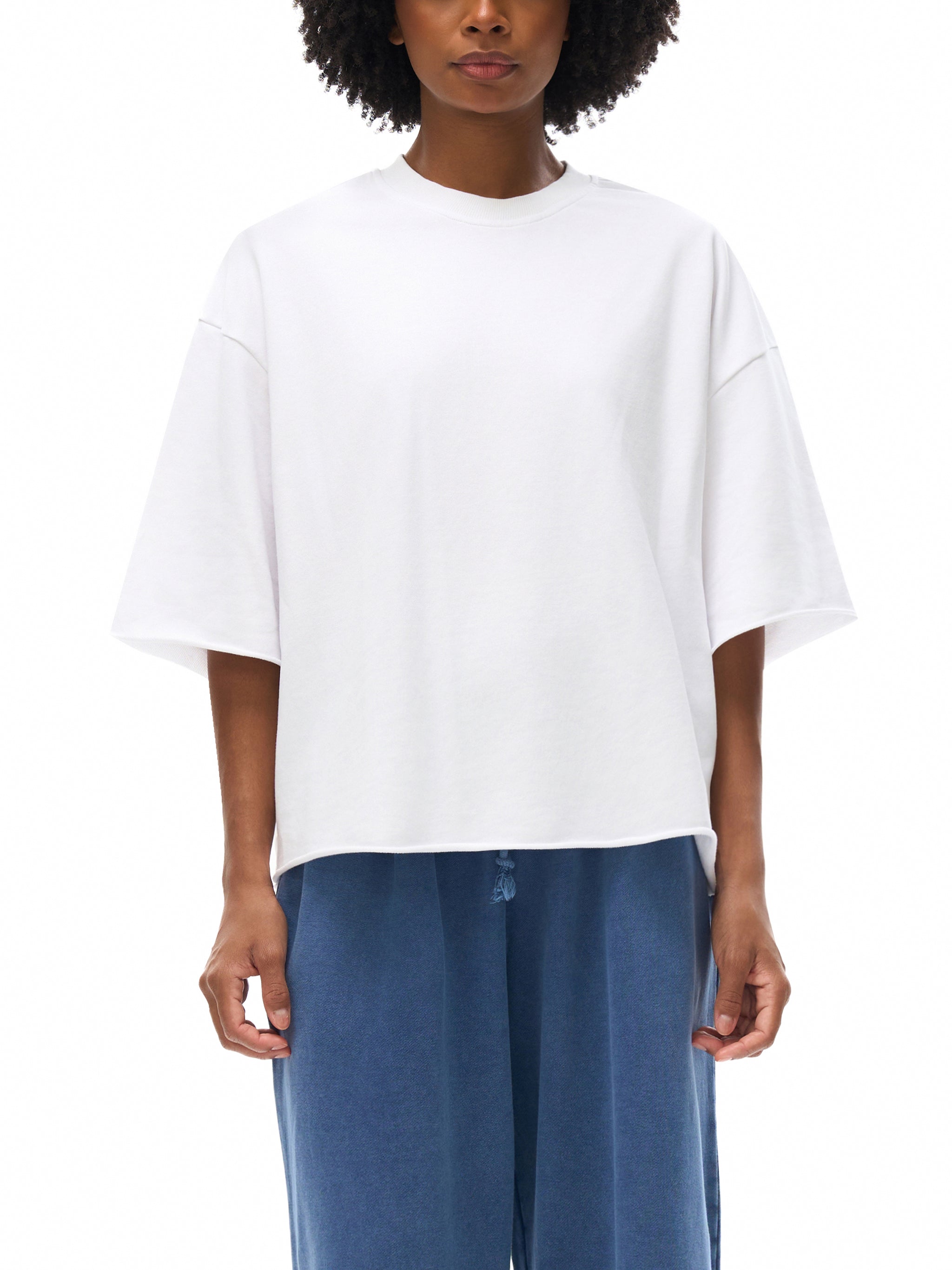 French Terry Raw Edge T-Shirt